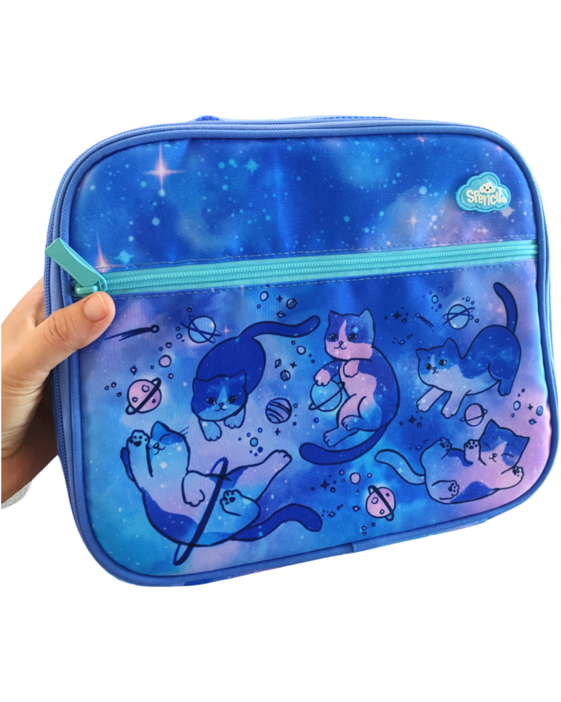 Spencil Big Cooler Lunch Bag Cat-a-cosmic | Insulated Lunch Box - STEAM Kids Brisbane