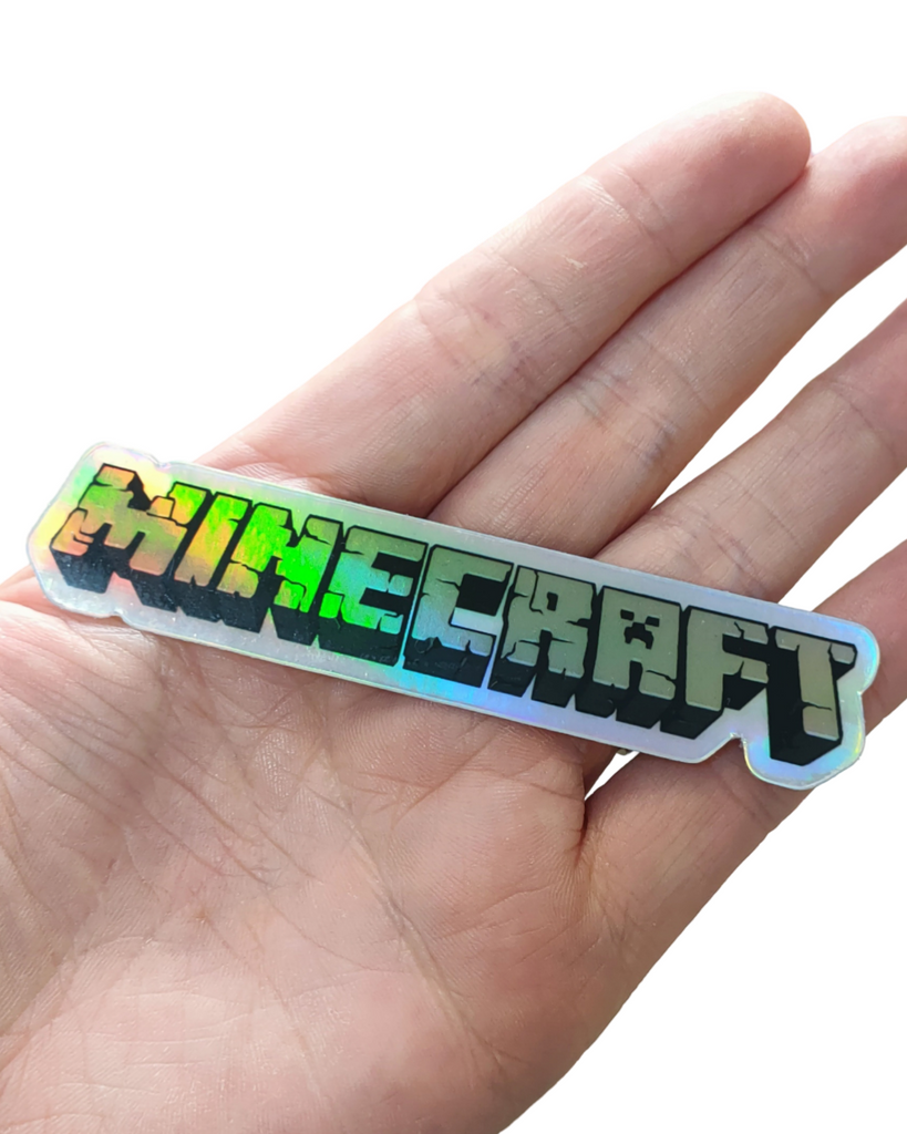 Minecraft Premium Vinyl Holographic Sticker - STEAM Kids Brisbane