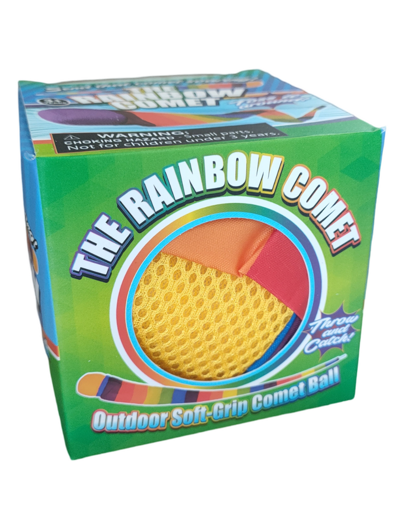 Rainbow Comet | Soft grip throw & catch ball with tail - STEAM Kids Brisbane