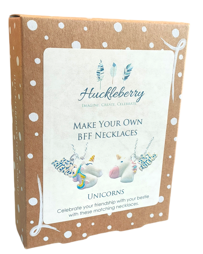 Huckleberry Make Your Own BFF Necklaces: Unicorn Buddies - STEAM Kids Brisbane