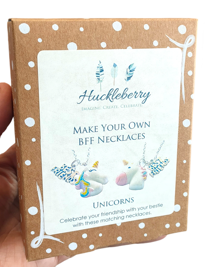 Huckleberry Make Your Own BFF Necklaces: Unicorn Buddies - STEAM Kids Brisbane