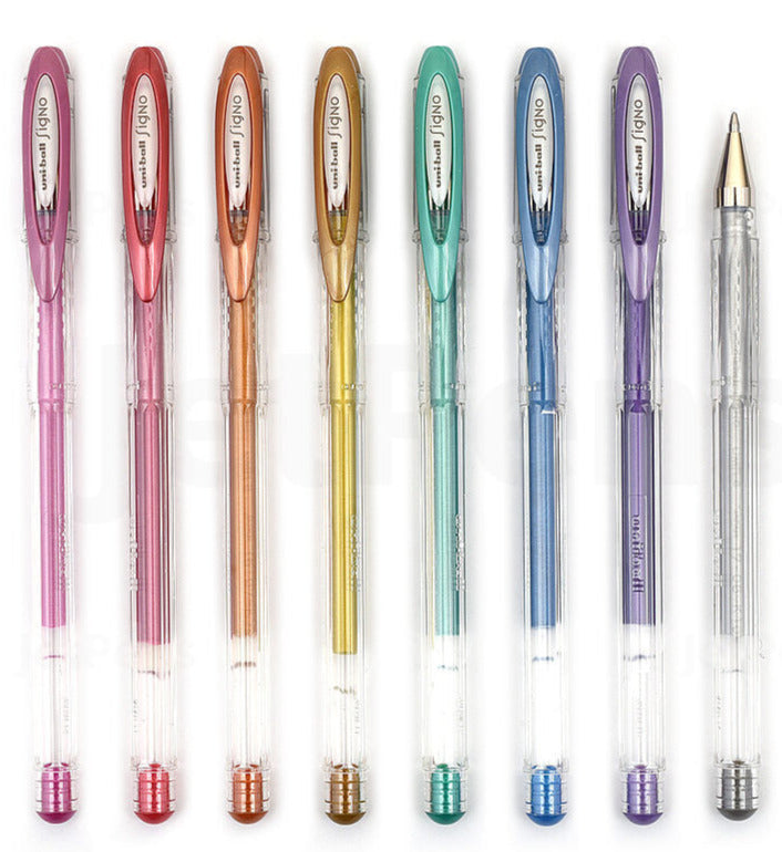 Uniball Signo Pens Set of 8 | Metallic Colours - STEAM Kids Brisbane