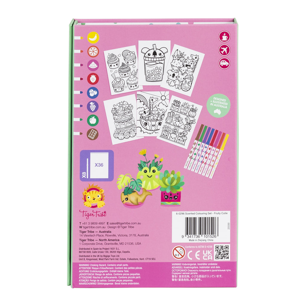 Scented Colouring - Fruity Cutie | Tiger Tribe - STEAM Kids Brisbane