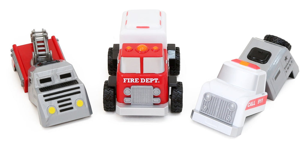 Magnetic Build A Truck - Fire and Rescue - STEAM Kids Brisbane