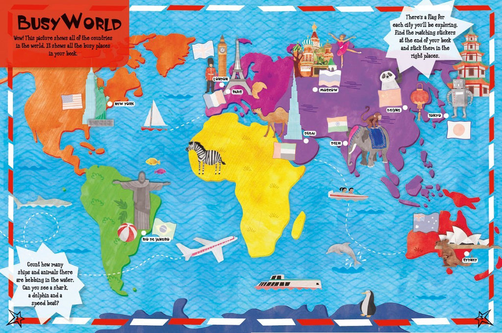 Adventures in Busy Places Activity and Sticker Book | Lonely Planet Kids - STEAM Kids Brisbane