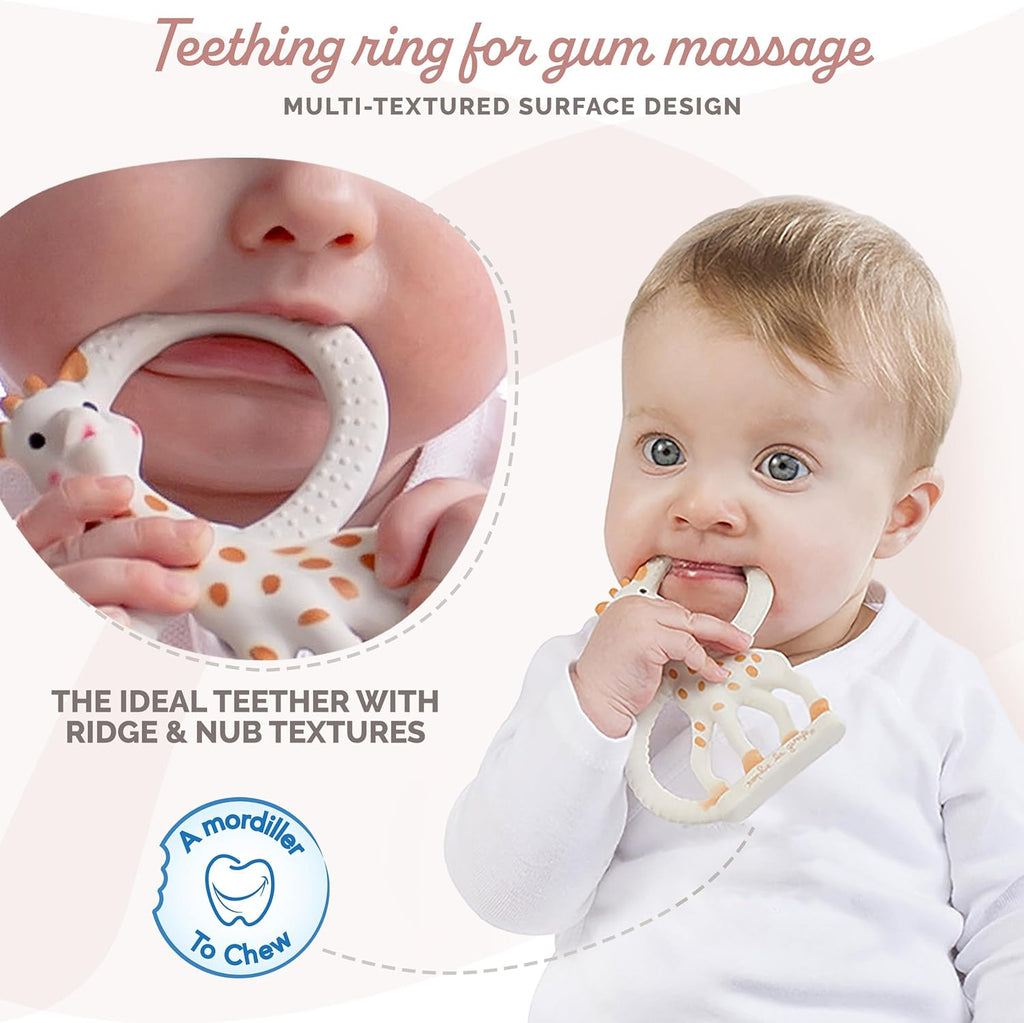 Sophie The Giraffe Teething Soft Ring - 100% Natural Soft Rubber - STEAM Kids Brisbane