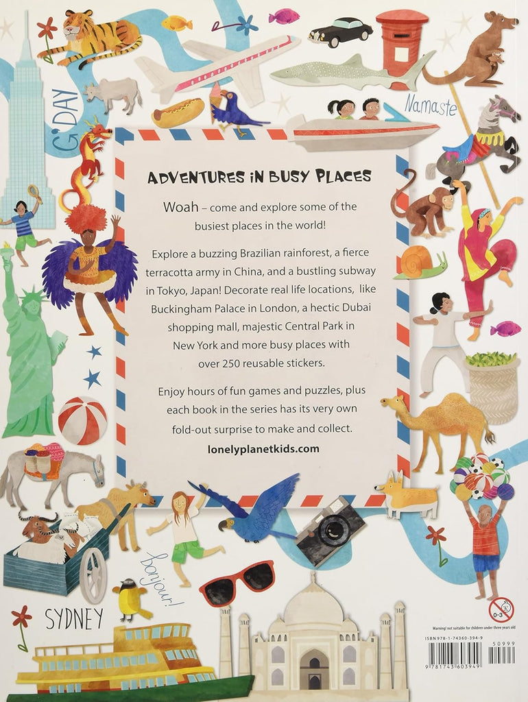 Adventures in Busy Places Activity and Sticker Book | Lonely Planet Kids - STEAM Kids Brisbane