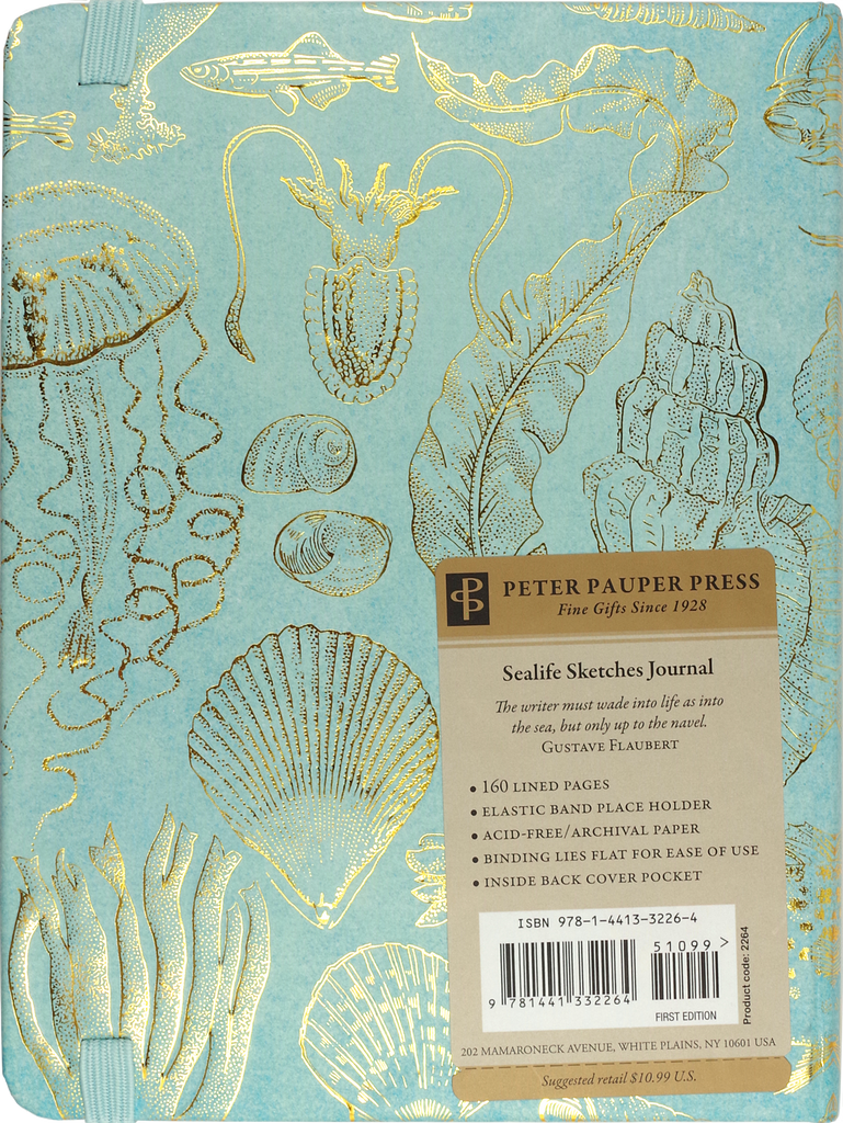 Sealife Sketches Lined Hardcover Journal - STEAM Kids Brisbane