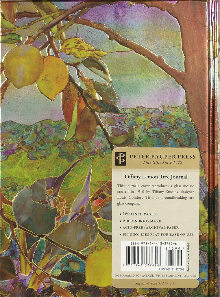 Tiffany Lemon Tree Lined Hardcover Journal - STEAM Kids Brisbane