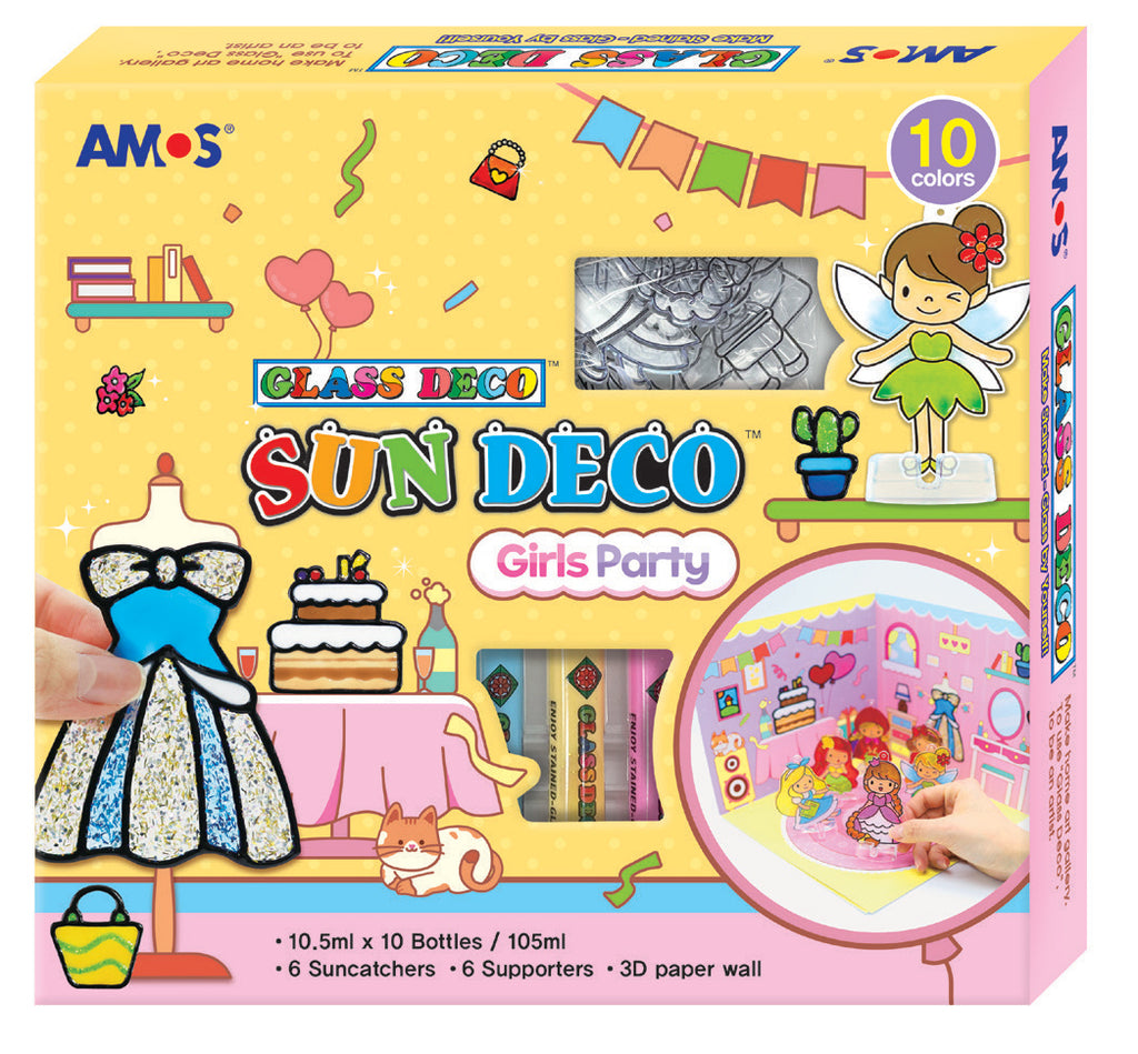 Sun Deco - Girls Party | Suncatcher Kit | AMOS - STEAM Kids Brisbane