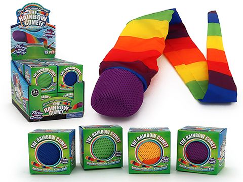 Rainbow Comet | Soft grip throw & catch ball with tail - STEAM Kids Brisbane