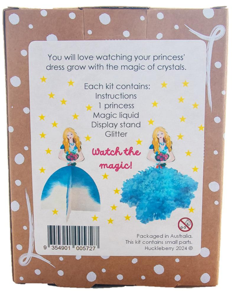 Make Your Own Crystal Princess - Blue | Huckleberry - STEAM Kids Brisbane