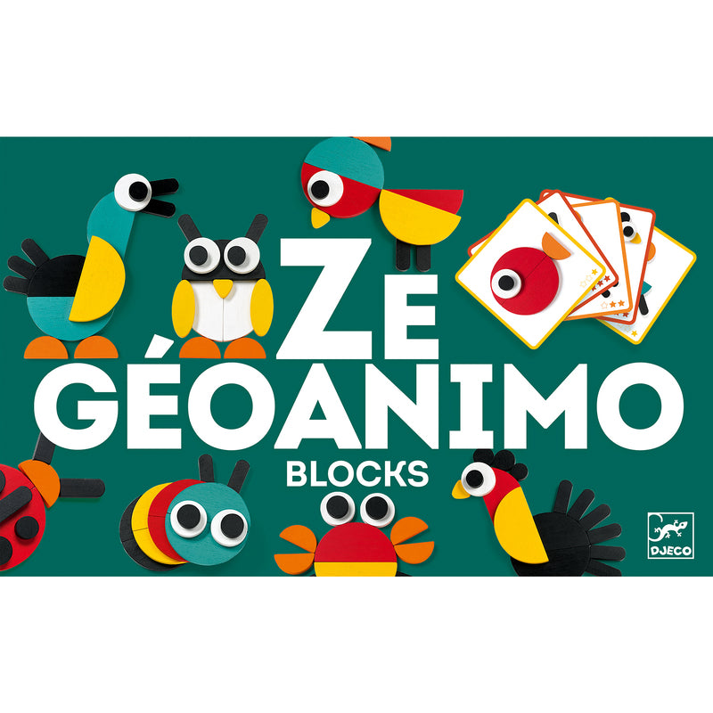 Ze Geoanimo Wooden Shapes Activity | Djeco - STEAM Kids Brisbane