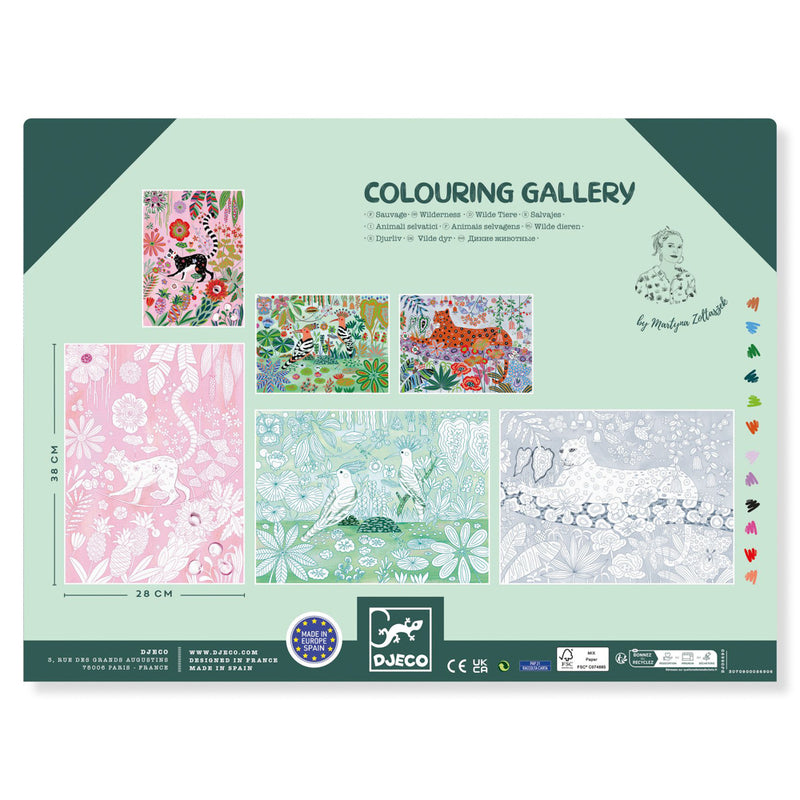 Djeco Wilderness Colouring Gallery - STEAM Kids Brisbane