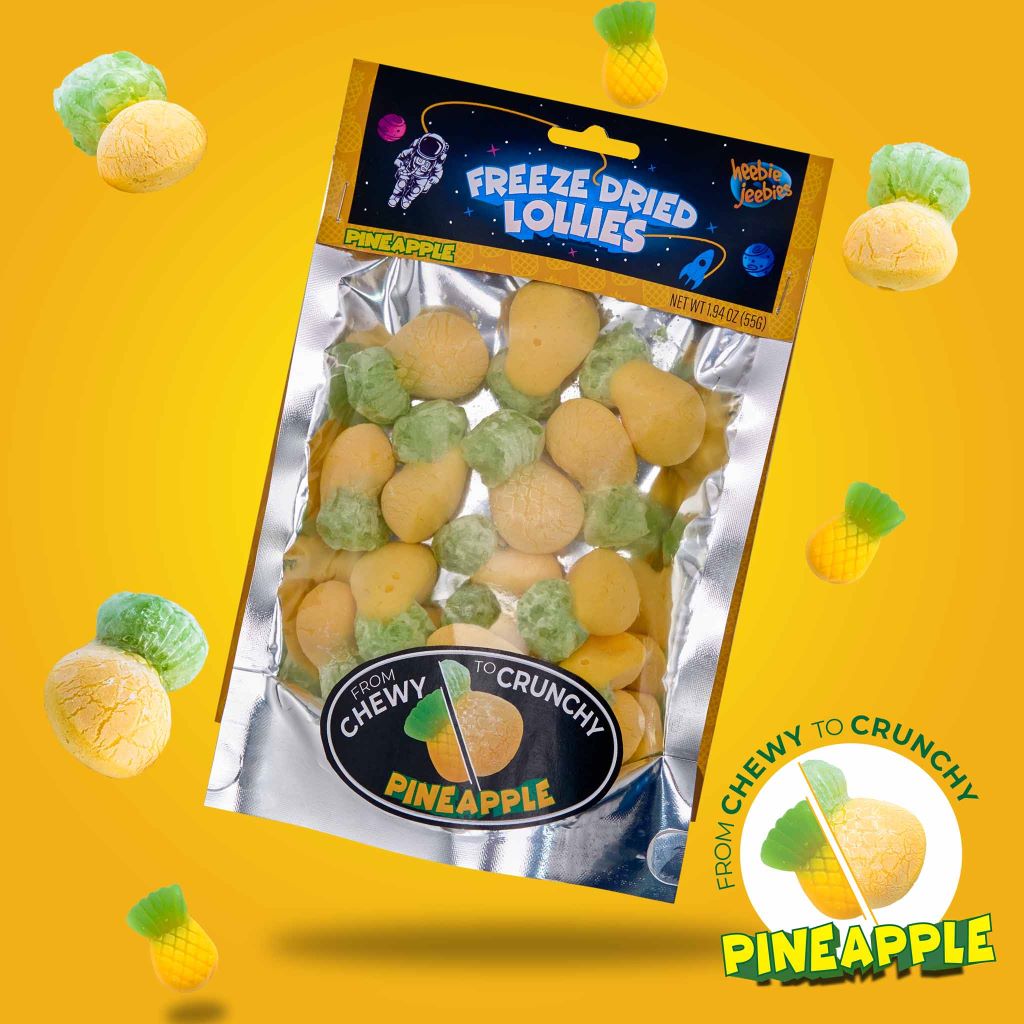 Large Freeze Dried Pineapple Lollies | Heebie Jeebies - STEAM Kids Brisbane