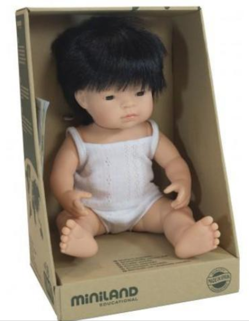 Miniland Doll Anatomically Correct Baby | Asian Boy 38 cm - STEAM Kids Brisbane