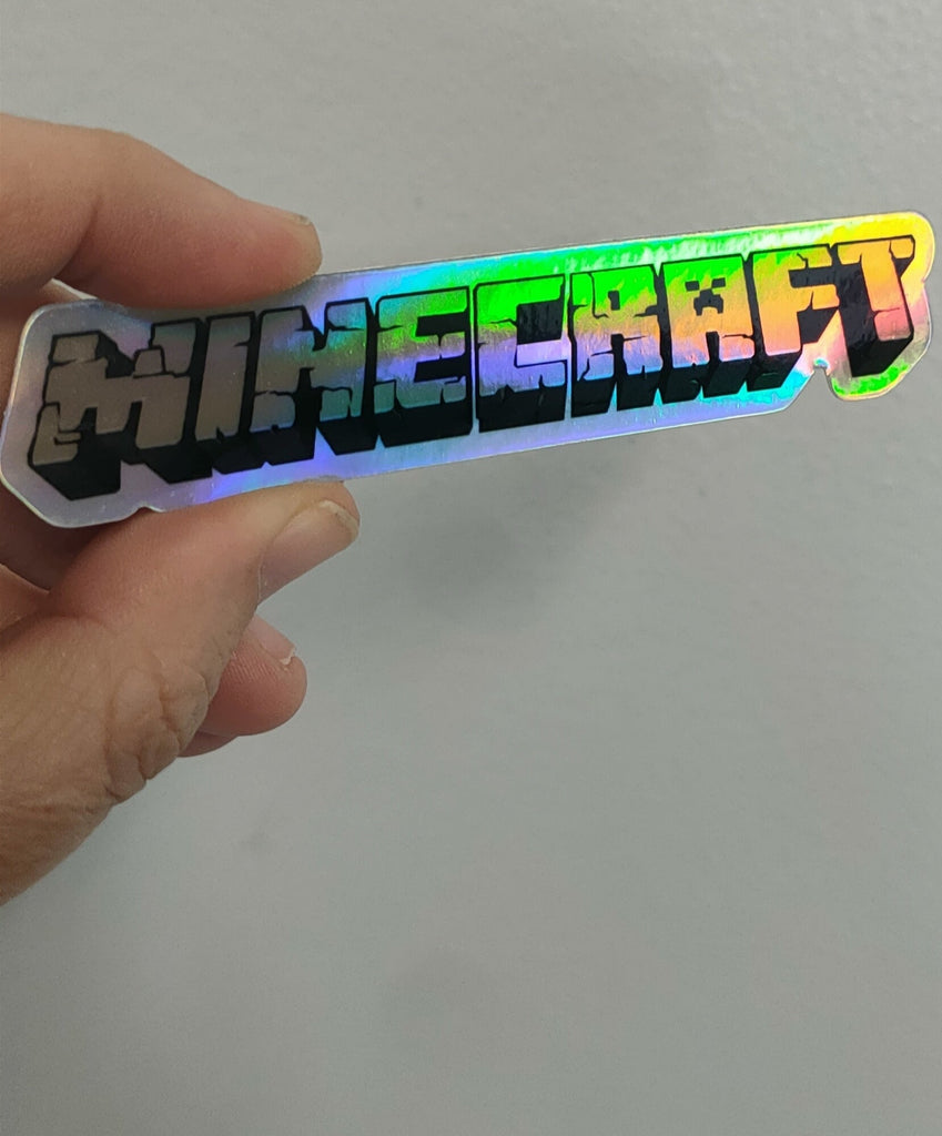 Minecraft Premium Vinyl Holographic Sticker - STEAM Kids Brisbane