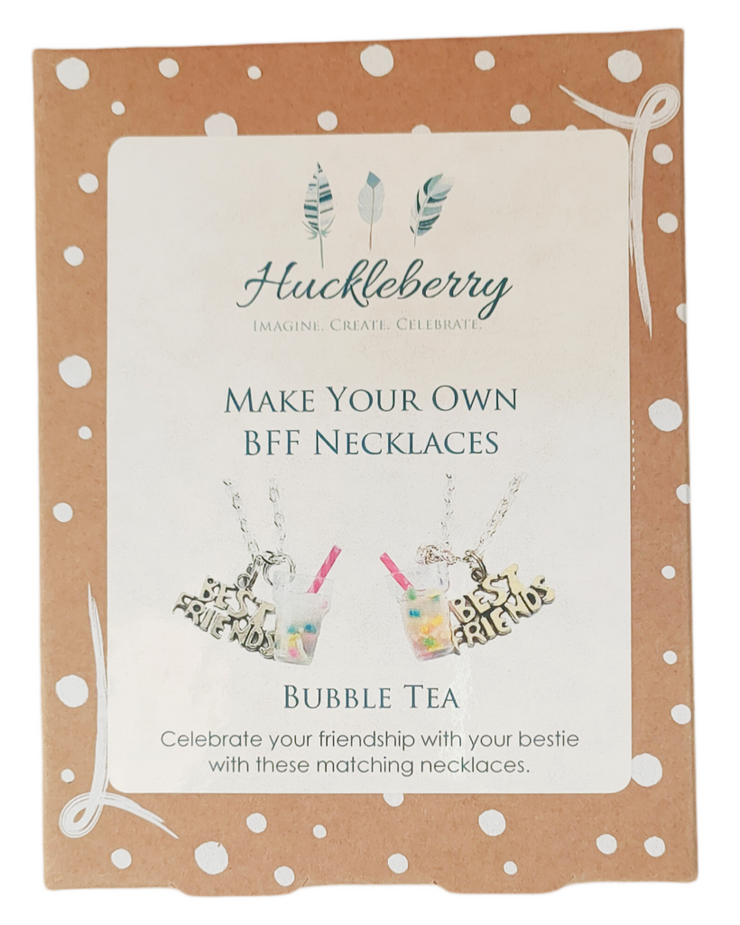 Huckleberry Make Your Own BFF Necklaces: Bubble Tea - STEAM Kids Brisbane