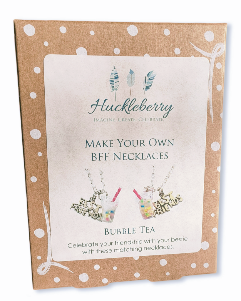 Huckleberry Make Your Own BFF Necklaces: Bubble Tea - STEAM Kids Brisbane