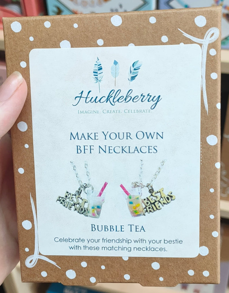 Huckleberry Make Your Own BFF Necklaces: Bubble Tea - STEAM Kids Brisbane