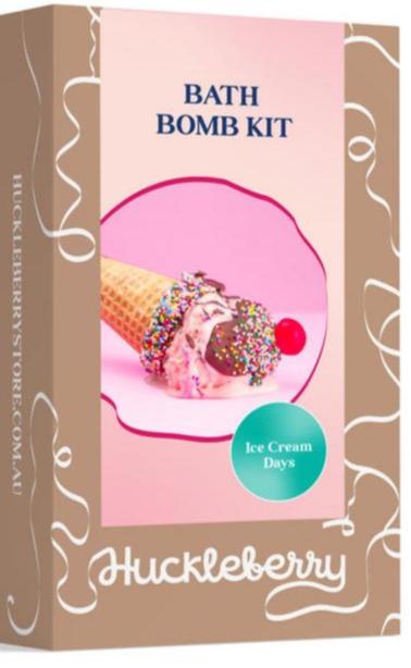 Huckleberry Make Your Own Bath Bomb Kit: Ice Cream Days - STEAM Kids Brisbane