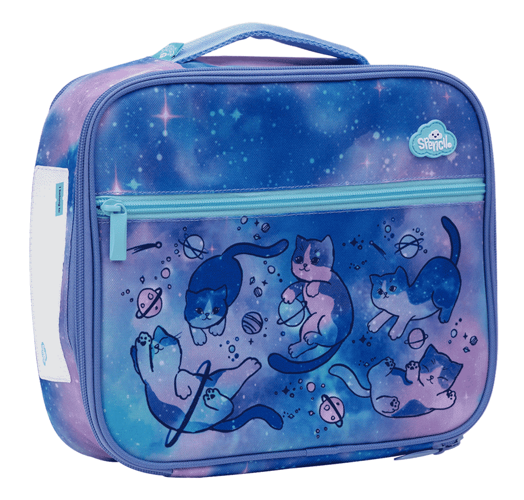 Spencil Big Cooler Lunch Bag Cat-a-cosmic | Insulated Lunch Box - STEAM Kids Brisbane