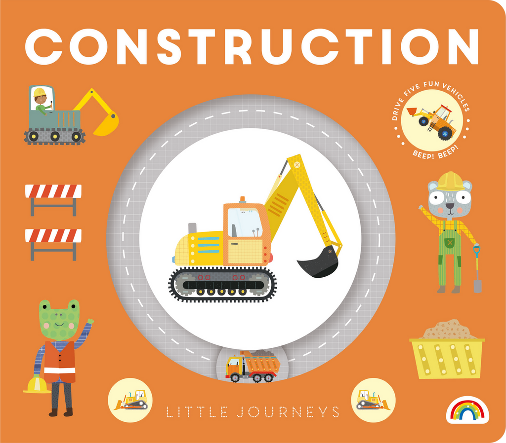 Little Journeys - Construction Board Book - STEAM Kids Brisbane