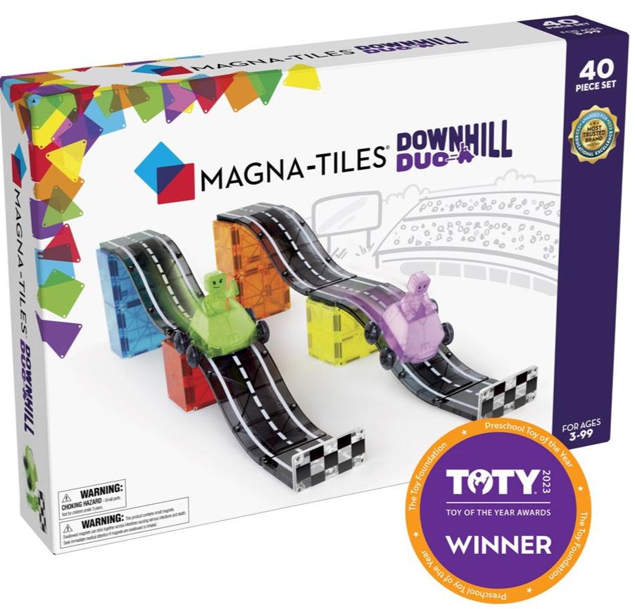 Magna Tiles Downhill Duo - 40 Piece Magnetic Construction Set - STEAM Kids Brisbane