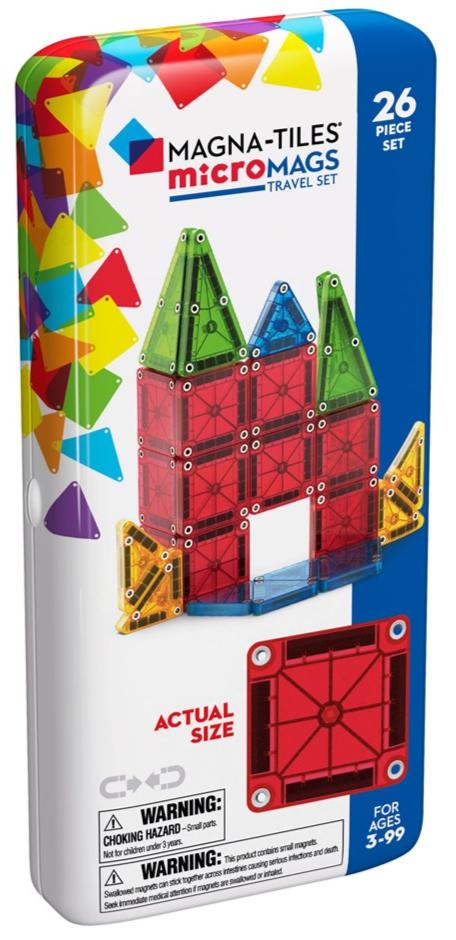 Magna Tiles microMAGS Travel Set - 26 Piece Set - STEAM Kids Brisbane