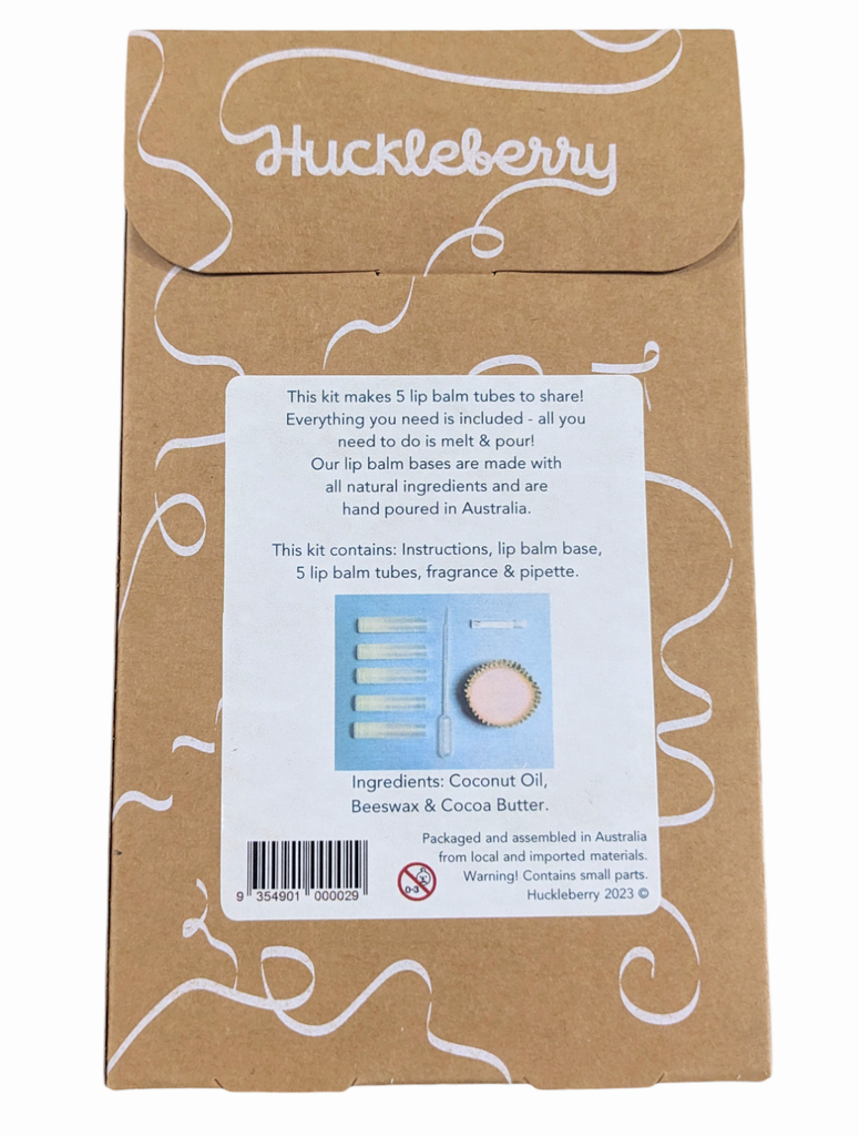 Huckleberry Make Your Own Natural Lipbalm: Strawberries & Cream - STEAM Kids Brisbane