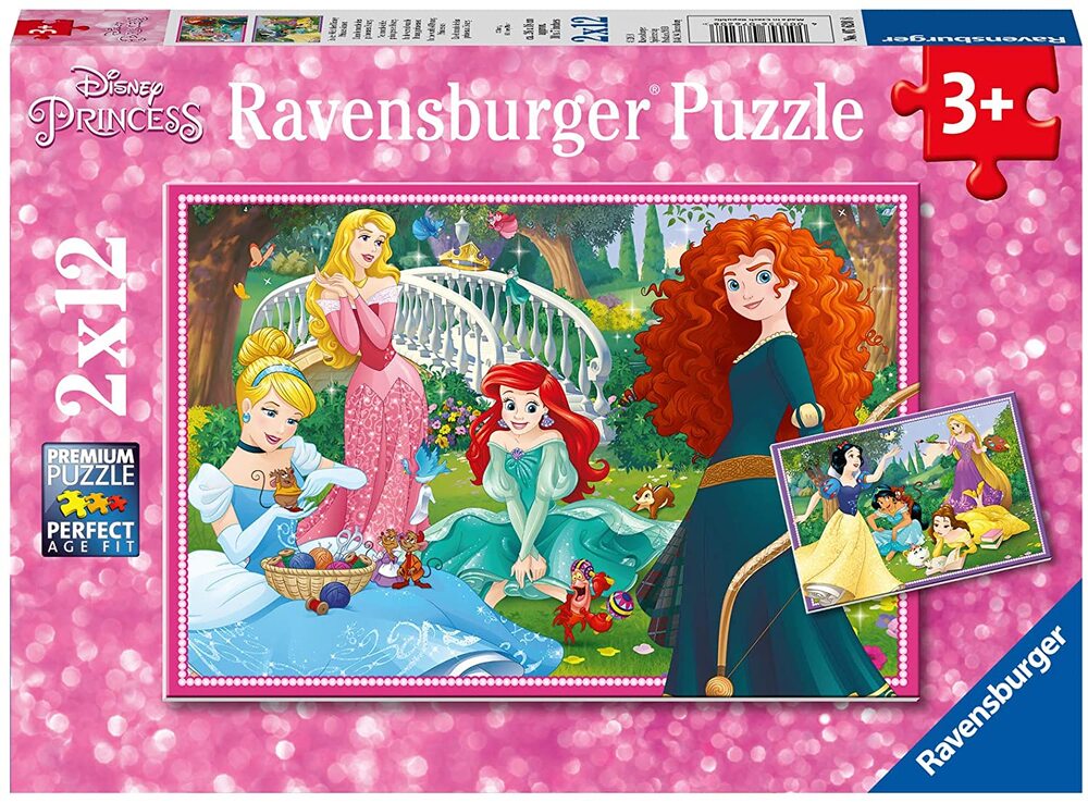 Ravensburger 2 x 12 Piece Puzzle | Disney in the World of Princesses - STEAM Kids Brisbane