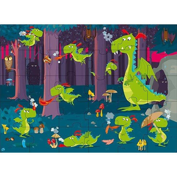 Dragon in the Forest Giant Puzzle - 30 Pieces | Sassi - STEAM Kids Brisbane