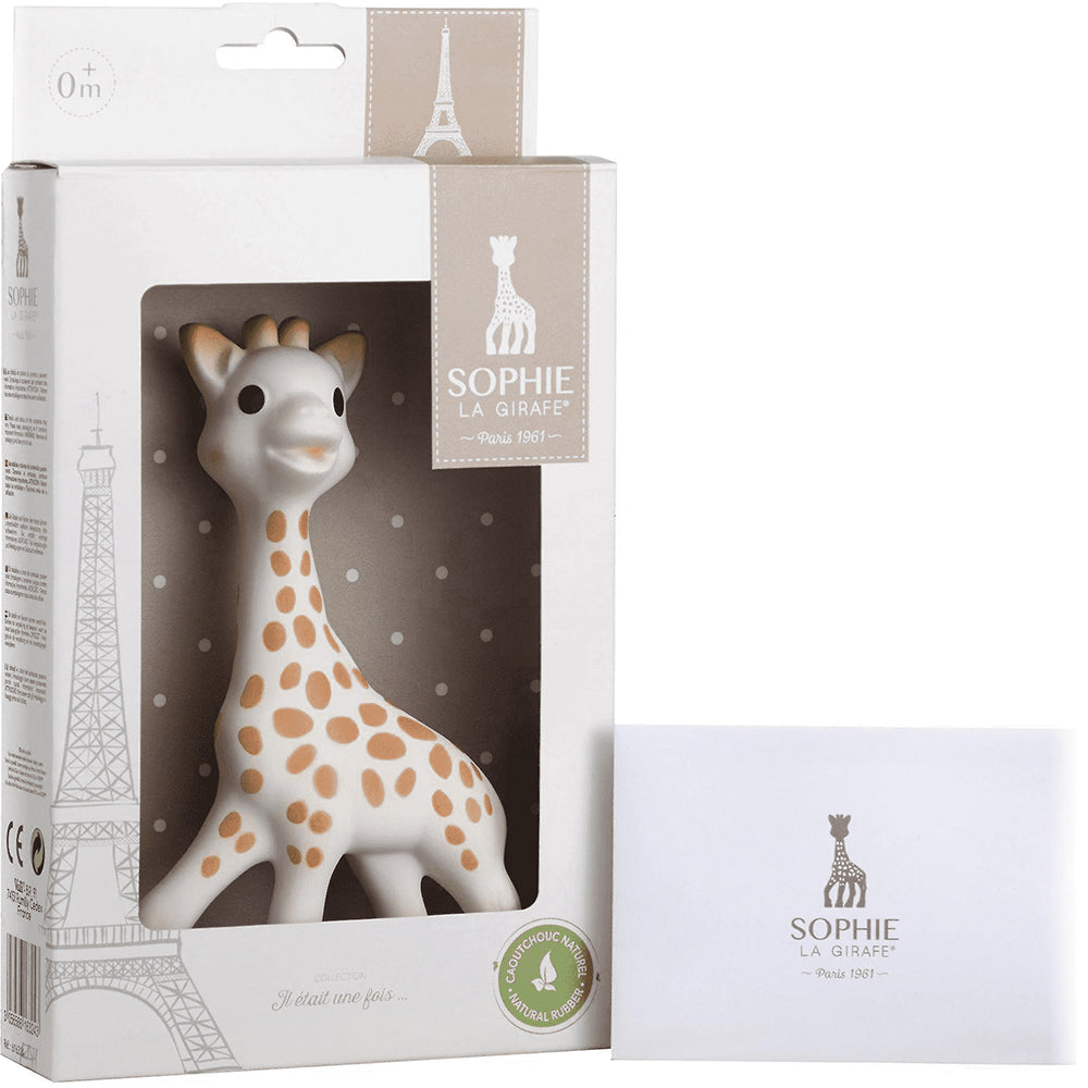 Sophie The Giraffe Teether in Gift Box - 100% Natural Rubber - STEAM Kids Brisbane