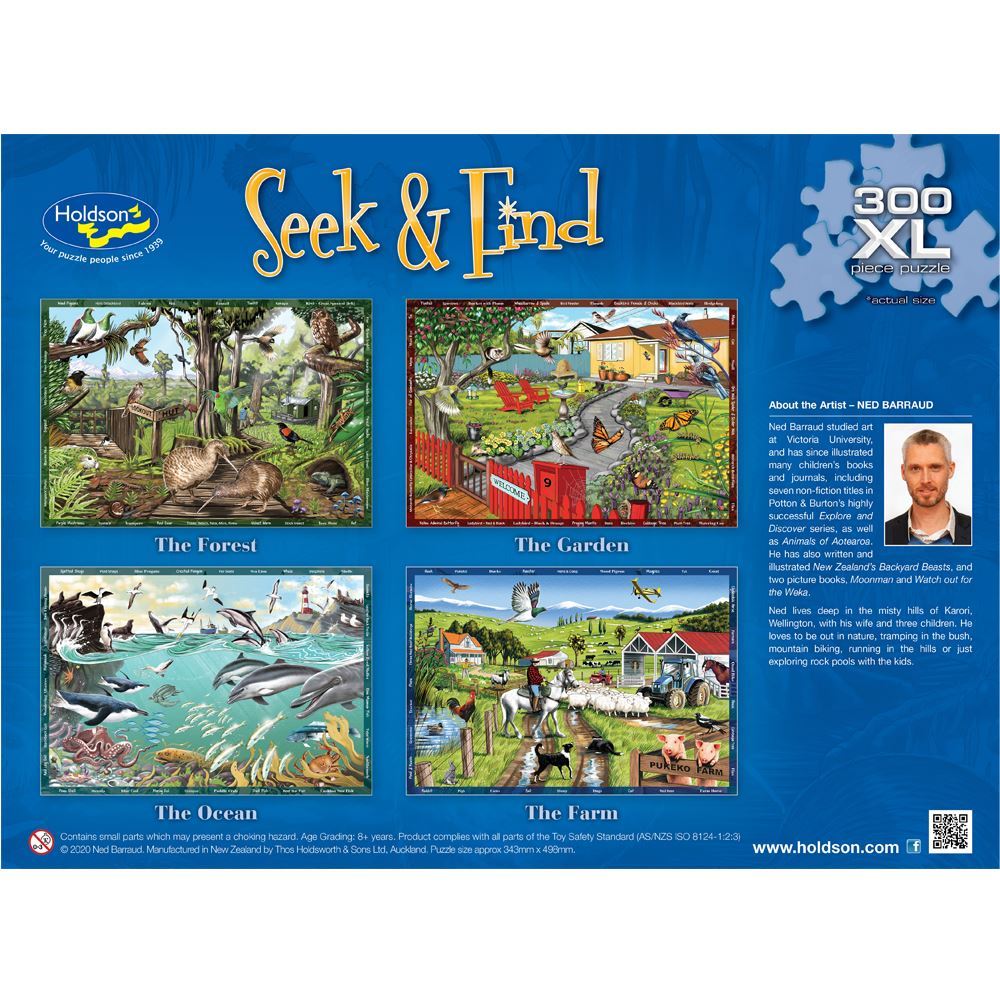 Holdson Seek & Find 300XL piece puzzle - The Forrest - STEAM Kids 