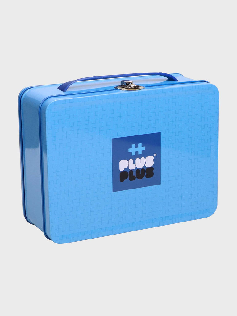 Plus-Plus Mini Metal Suitcase | Basic Colours | 600 Pieces & Baseplate - STEAM Kids Brisbane