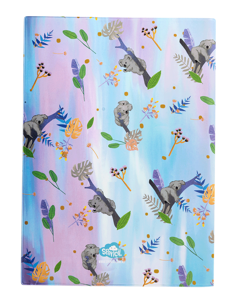 Spencil A4 Bookcover - Koala Daydream 2 | Book Cover A4 Exercise Book Size - STEAM Kids 