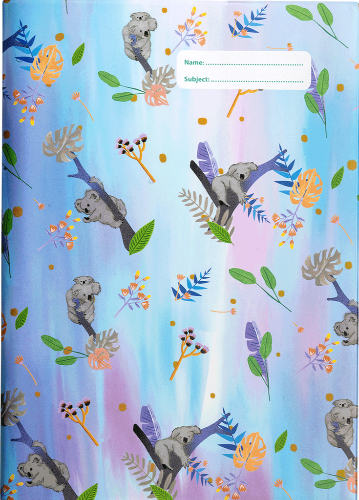 Spencil A4 Bookcover - Koala Daydream 2 | Book Cover A4 Exercise Book Size - STEAM Kids 