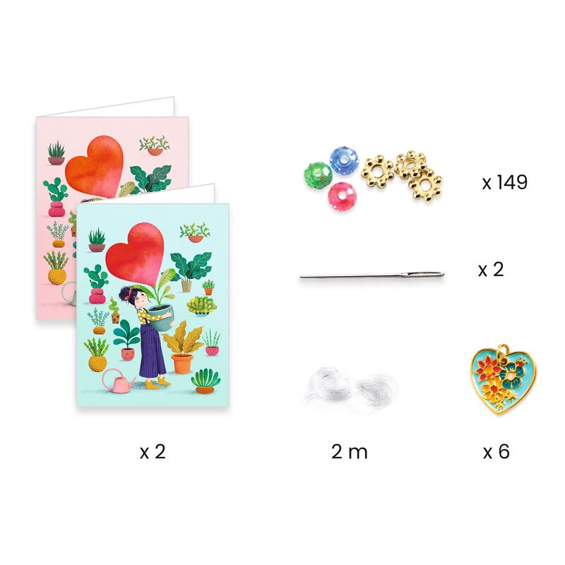 You & Me Heart Threading Beads Set | Djeco - STEAM Kids Brisbane