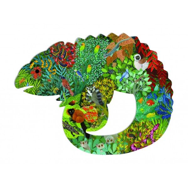 Djeco Puzzle Art Chameleon 150 piece - STEAM Kids Brisbane