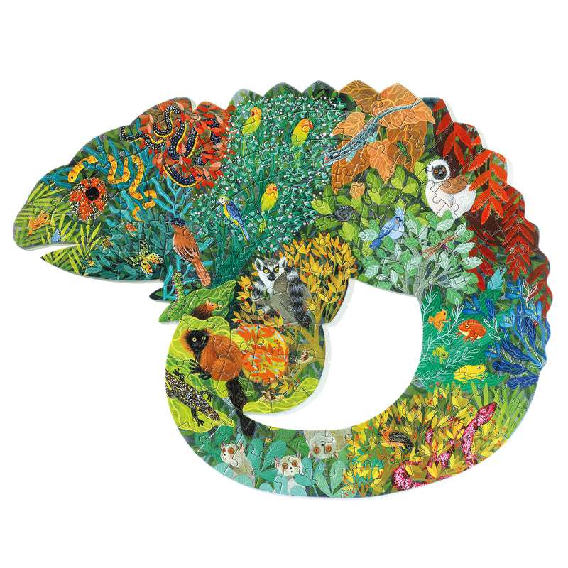 Djeco Puzzle Art Chameleon 150 piece - STEAM Kids Brisbane