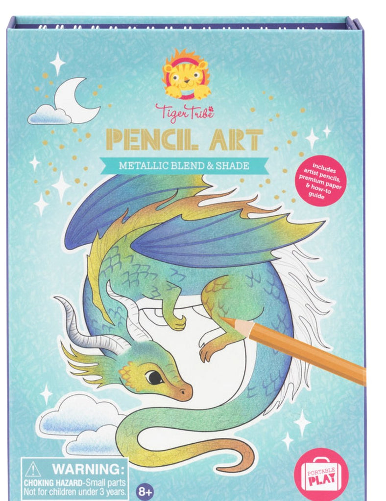 Pencil Art - Metallic Blend an Shade | Tiger Tribe - STEAM Kids Brisbane