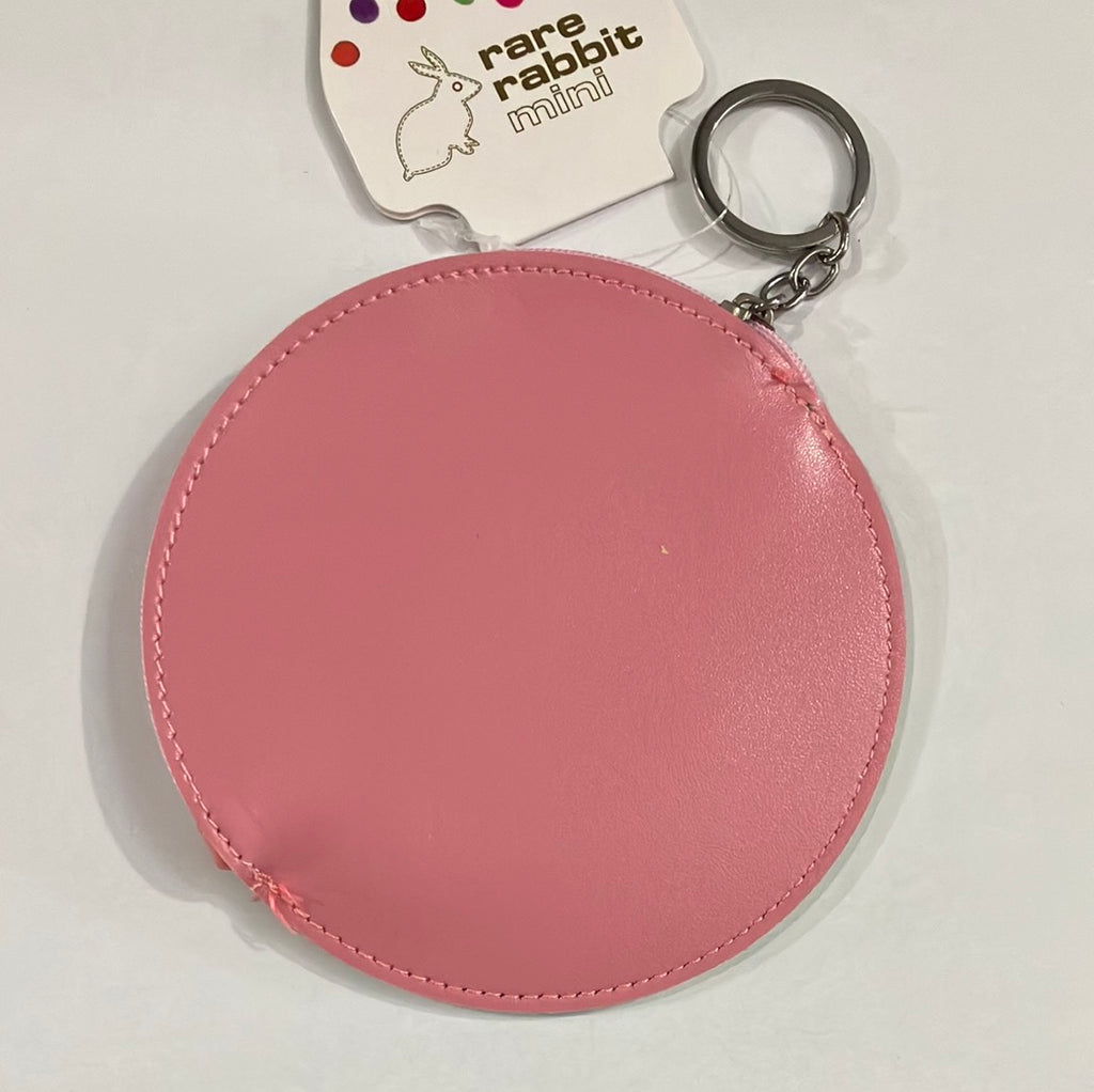 Donut Purse with Key ring - Pink/Chocolate | Rare Rabbit - STEAM Kids Brisbane